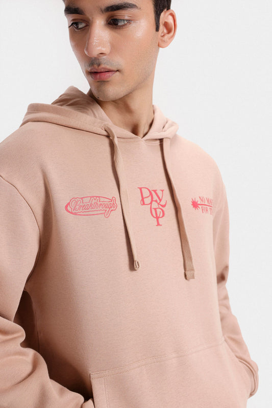 Pink Graphic Hoodie